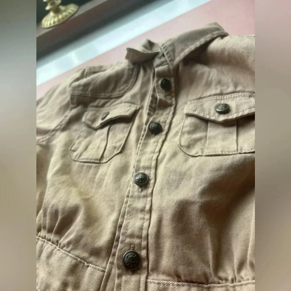 Khaki Ralph Lauren Shirt Dress size 5